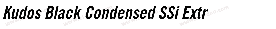 Kudos Black Condensed SSi Extra Bold Condensed字体转换